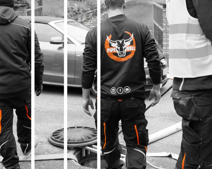 Das Pipe-Bull-Team bei einer Kanalsanierung